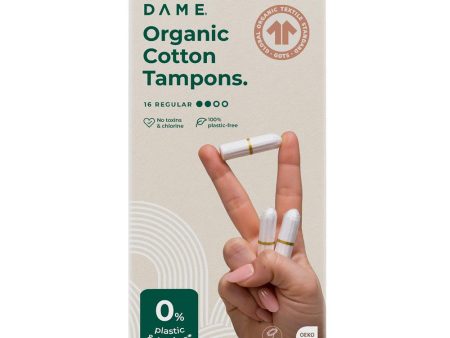 DAME Organic Cotton Tampons 16 Pack Online Sale